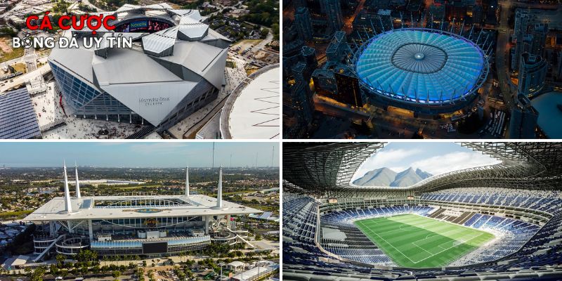 Các địa điểm tổ chức trận đấu bảng G