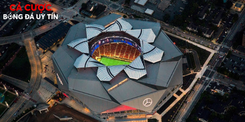Kiến trúc hoành tráng của sân Dallas Stadium